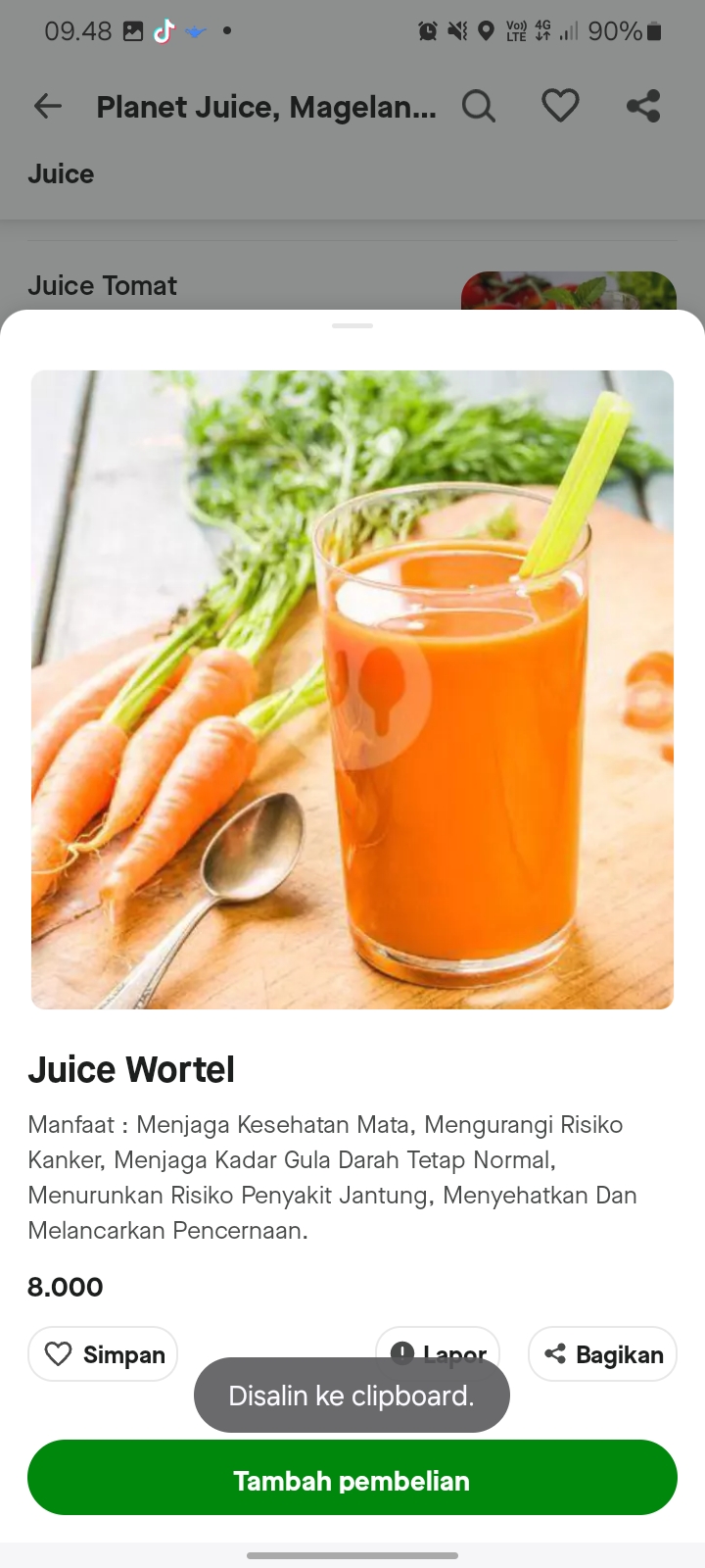 Juice Wortel