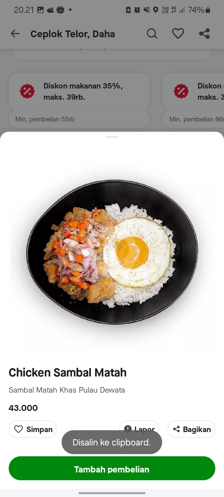 Chicken Sambal Matah