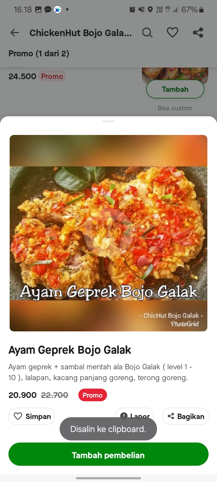 Ayam Geprek Bojo Galak