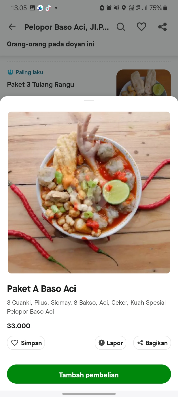 Paket A Baso Aci