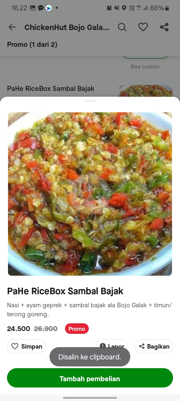 PaHe RiceBox Sambal Bajak