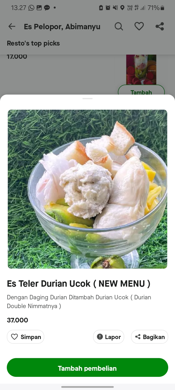 Es Teler Durian Ucok