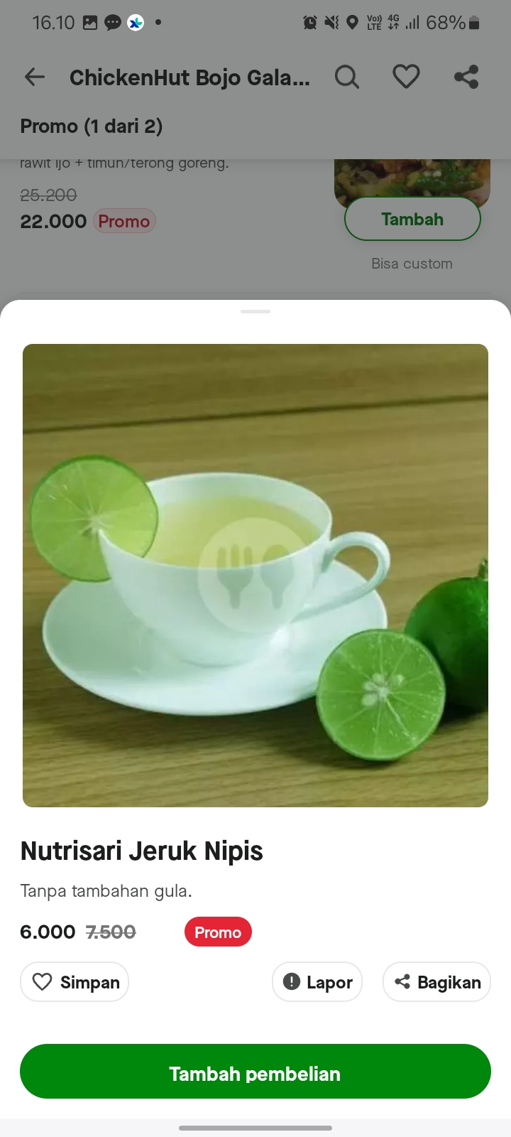 Nutrisari Jeruk Nipis