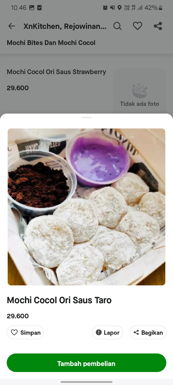 Mochi Cocol Ori Saus Taro