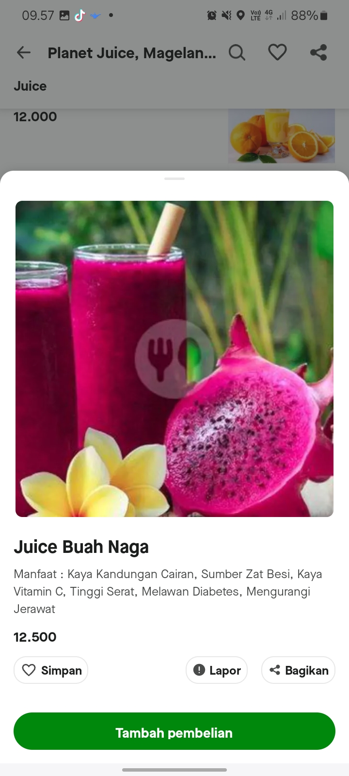 Juice Buah Naga